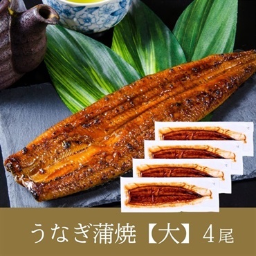 宮﨑県産 花うなぎ 長蒲焼【大】2～5尾(4尾(4～8人前)※送料込)
