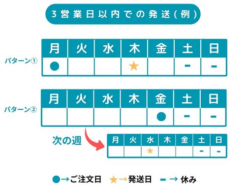 発送例